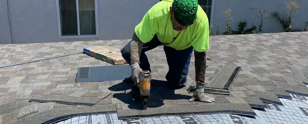 repairing a roof